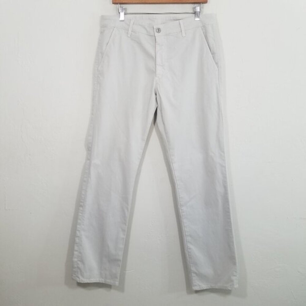 Ag Adriano Goldschmied The Lux Khaki Tailored Trouser Pants Size 34R